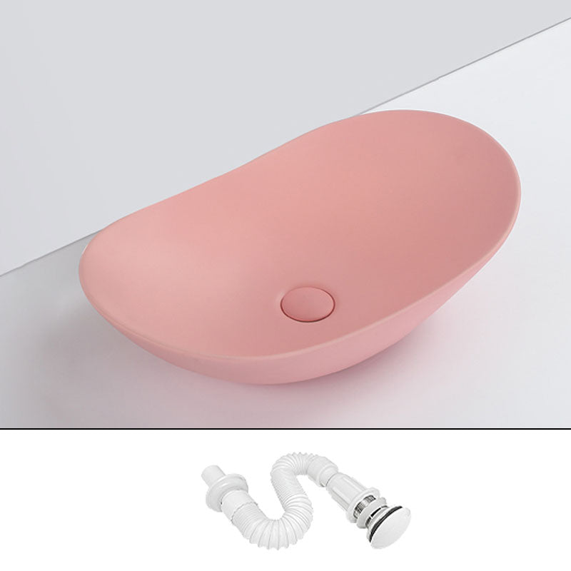 Contemporary Vessel Bathroom Sink Porcelain Vessel Lavatory Sink