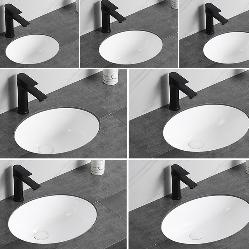 Modern Bathroom Sink Pop-Up Drain Overflow Hole Vessel Sink with Faucet