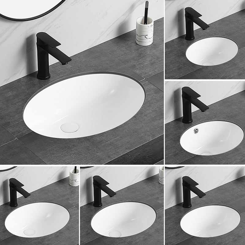 Modern Bathroom Sink Pop-Up Drain Overflow Hole Vessel Sink with Faucet