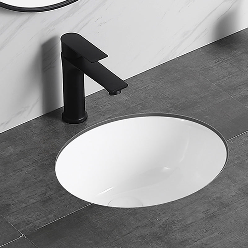 Modern Bathroom Sink Pop-Up Drain Overflow Hole Vessel Sink with Faucet