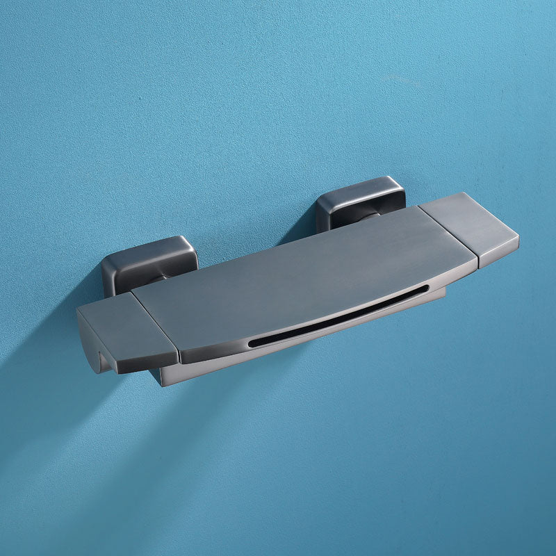 Modern Tub Faucet Trim Copper with Handles and Diverter Wall Mount Bath Filler Trim