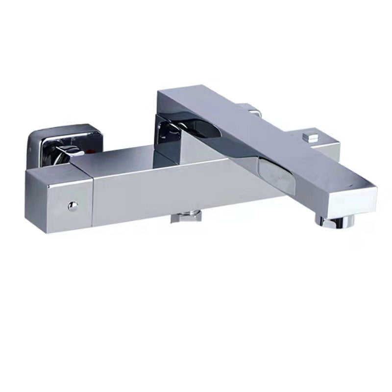 Modern Tub Spouts Copper Wall Mounted with Hand Shower and Knob Handles Tub Filler