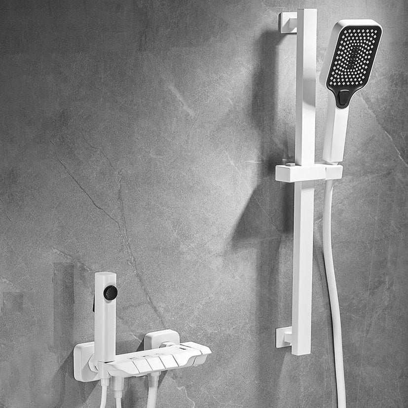 Push Button Shower System Wall Mount Handshower Square Shower System with Shower Hose