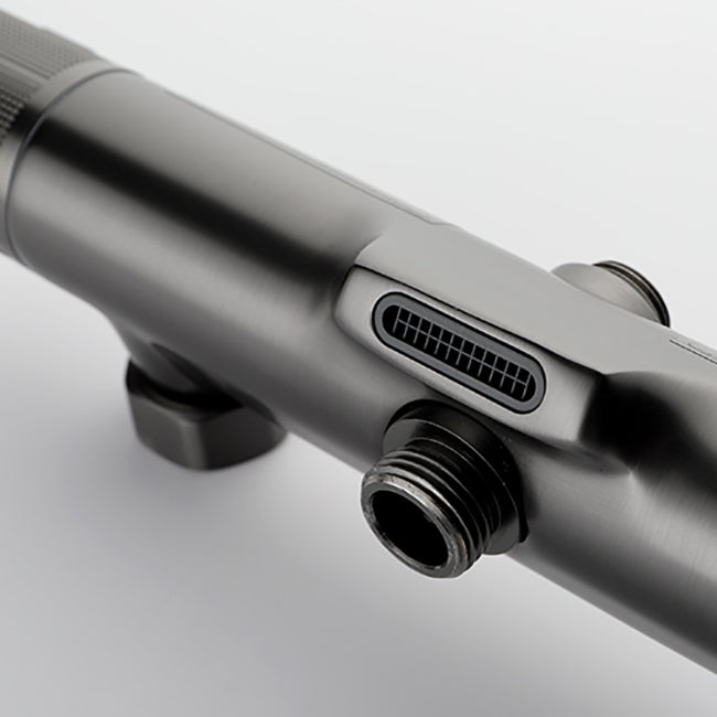 Wall Mounted Shower System Grey Knob Handle Shower System with Hand Shower