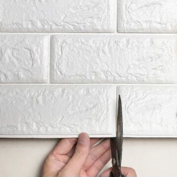 Backsplash Panels 3D Embossed Peel and Stick Wall Paneling for Living Room