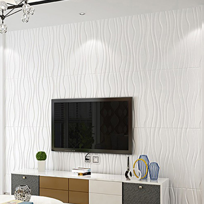 Backsplash Panels 3D Embossed Peel and Stick Wall Paneling for Living Room