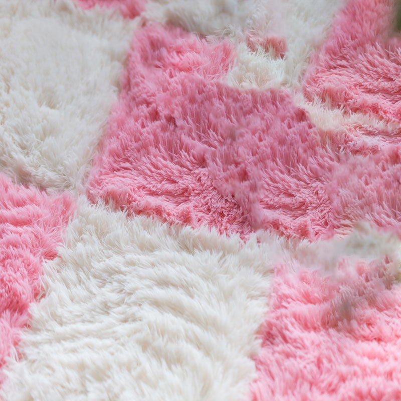 Basic Carpet Tiles Solid Color Shag Square Bedroom Carpet Tiles