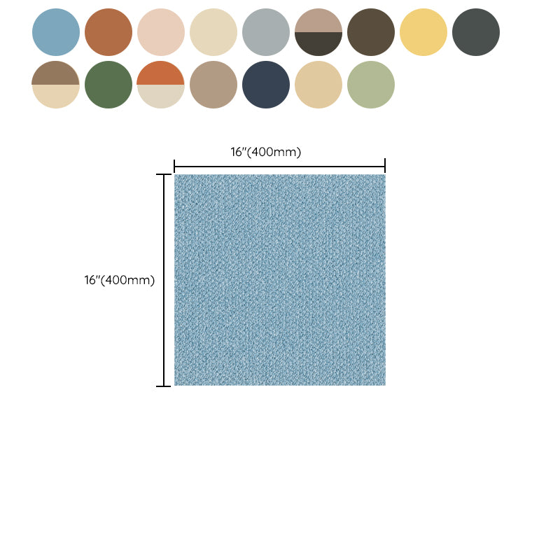 Modern Carpet Tiles Color Block Stain Resistant Bedroom Carpet Tiles