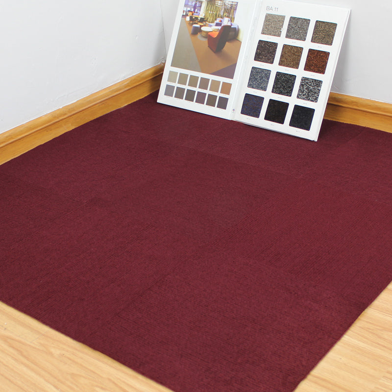 Carpet Tiles 18" X 18" Self-Stick Peel and Stick Level Loop Non-Skid Living Room