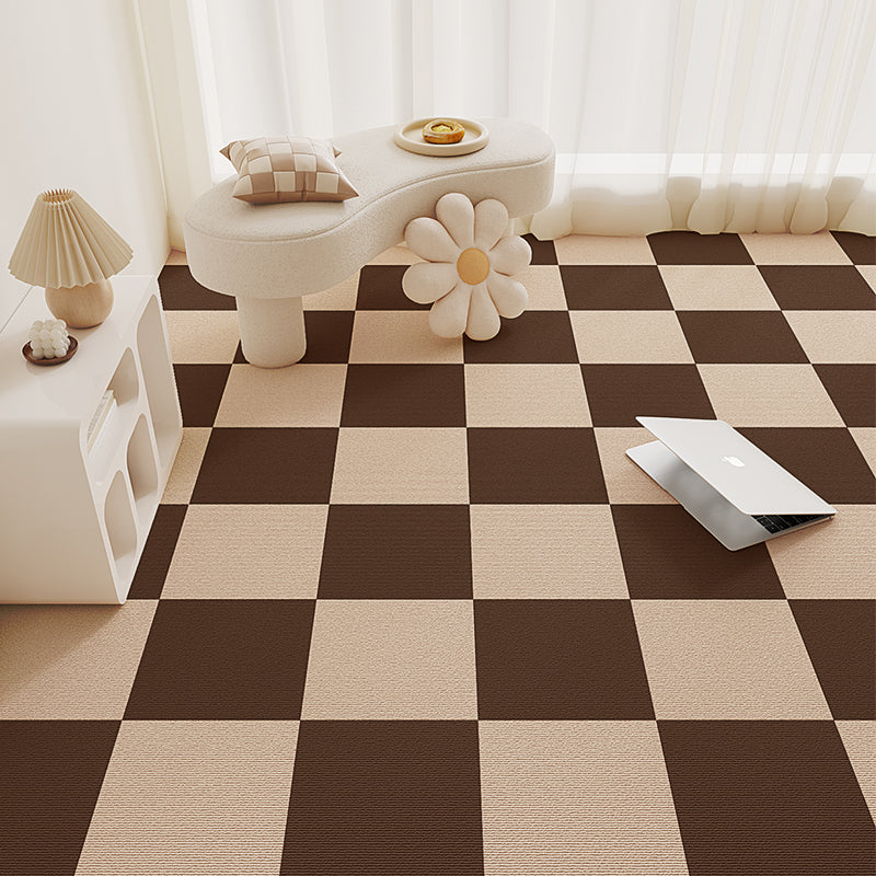 Carpet Tile 12" X 12" Loose Lay Level Loop Non-Skid Living Room
