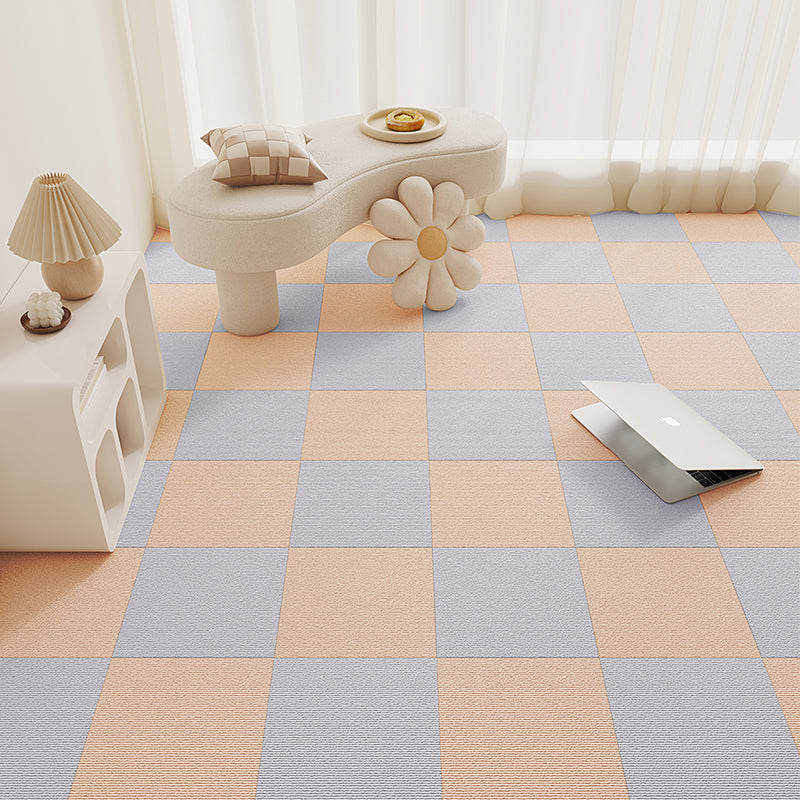 Carpet Tile 12" X 12" Loose Lay Level Loop Non-Skid Living Room