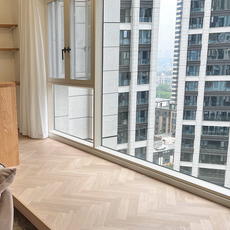 Click-Locking Plank Flooring Solid Wood Contemporary Hardwood Deck Tiles