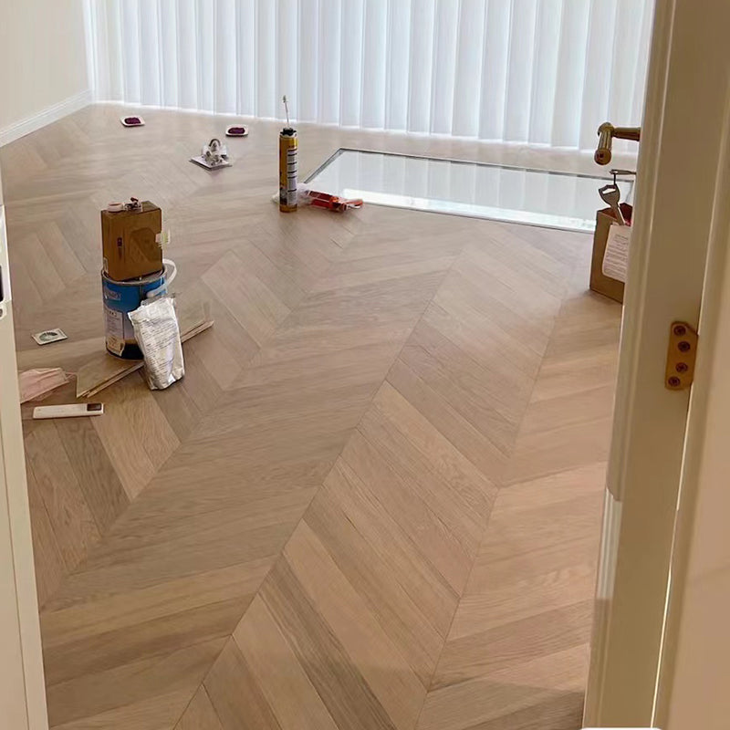 Contemporary Wood Tile Set Smooth Click-Locking Floor Bullnose