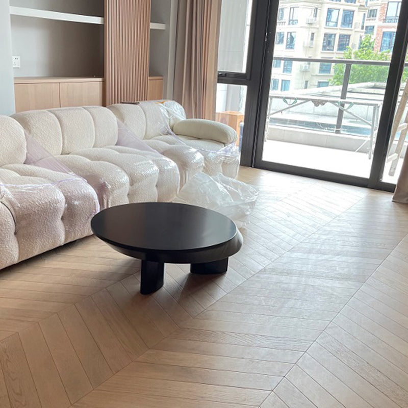 Contemporary Wood Tile Set Smooth Click-Locking Floor Bullnose