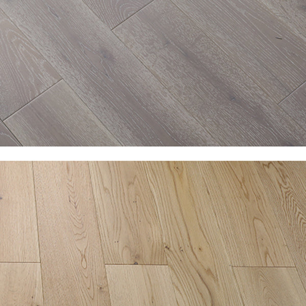 Modern Wood Tile Wire Brushed Water Resistant Click Lock Flooring Planks