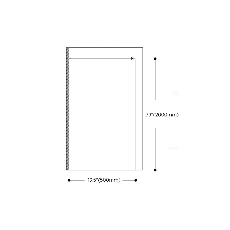 Tempered Glass Transparent Alcove Shower Enclosure with Header