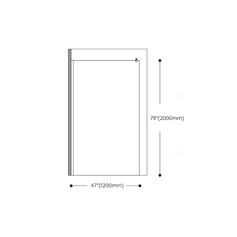 Tempered Glass Transparent Alcove Shower Enclosure with Header