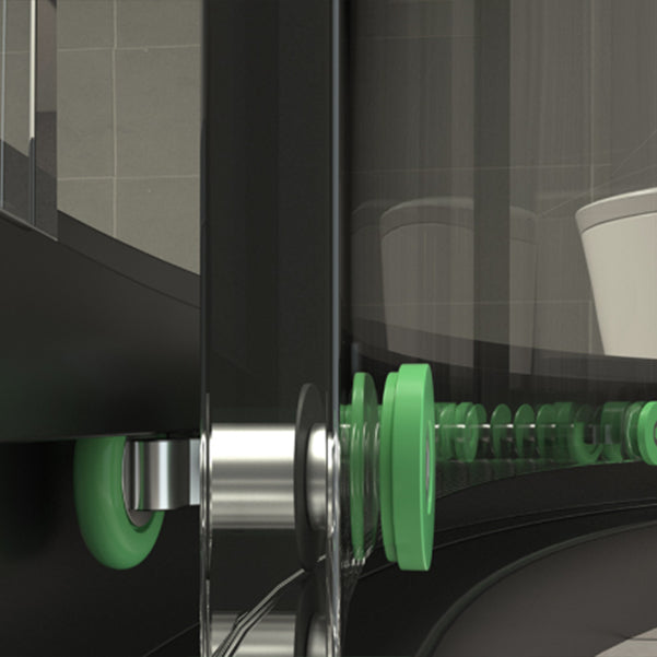Framed Double Sliding Shower Enclosure Round Shower Enclosure