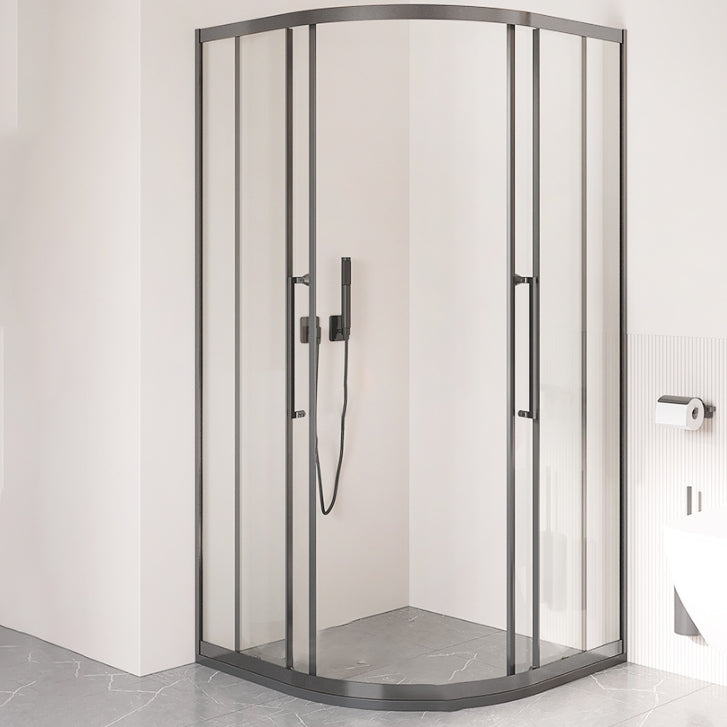 Framed Double Sliding Shower Stall Tempered Glass Shower Stall