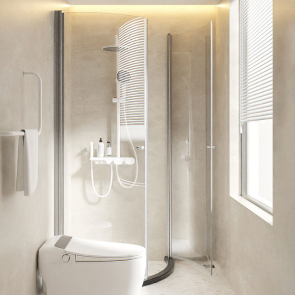 Hinged Door Shower Enclosure Tempered Glass Semi-Frameless Shower Enclosure