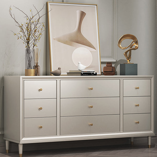 Contemporary Storage Chest Wooden Storage Chest Dresser with 8/9 Drawers for Home