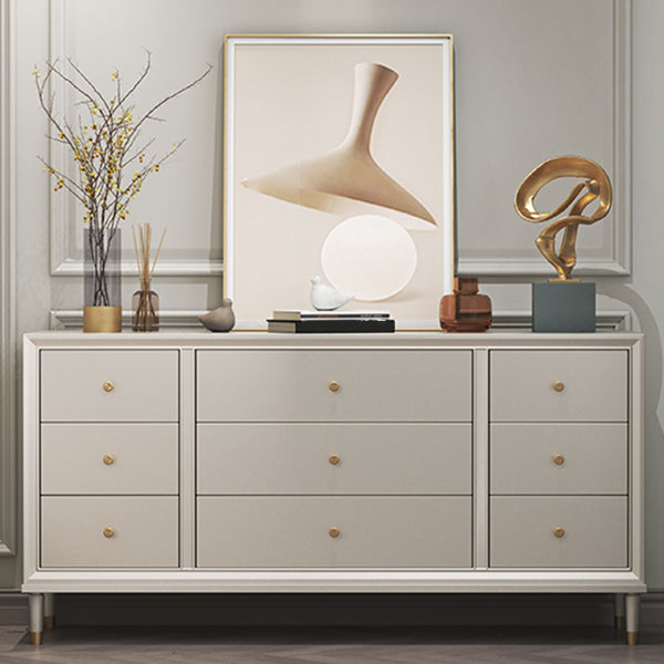 Contemporary Storage Chest Wooden Storage Chest Dresser with 8/9 Drawers for Home