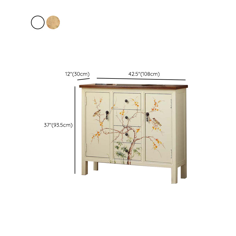 Traditional Storage Chest Solid Wood Storage Chest Dresser with 3/4/6 Drawers