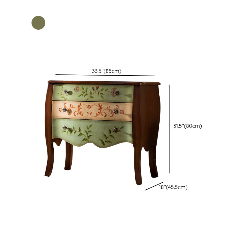 Traditional Storage Chest Solid Wood Storage Chest Dresser with 3/4/6 Drawers