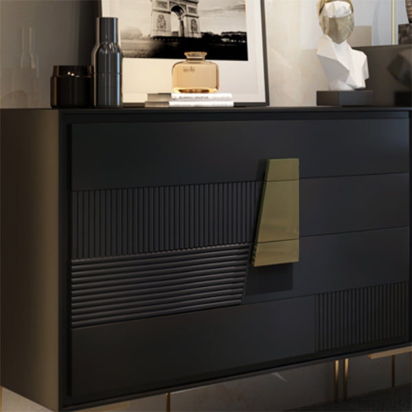 Contemporary Storage Chest Stone Dresser with 4/5 Drawers , 15.6 Inch Width