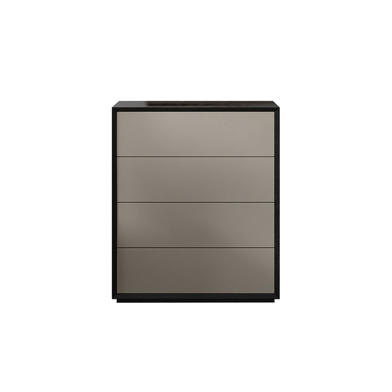 Contemporary Wood Double Dresser Horizontal Storage Chest Dresser for Bedroom