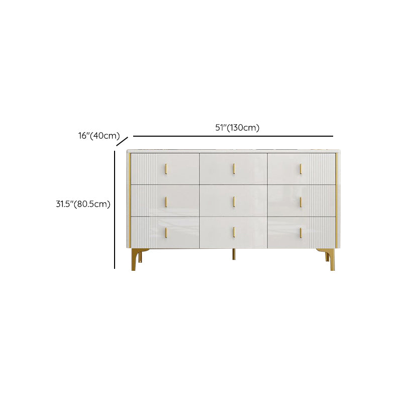 Classic Glam Storage Chest Manufactured Wood Dresser , 15.6 Inch Width