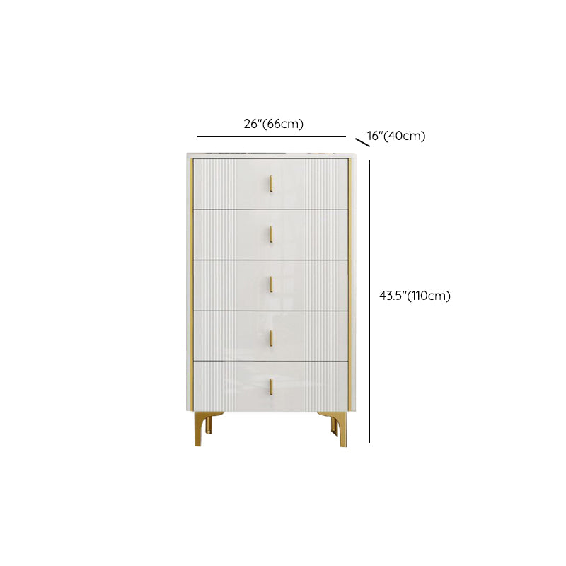 Classic Glam Storage Chest Manufactured Wood Dresser , 15.6 Inch Width