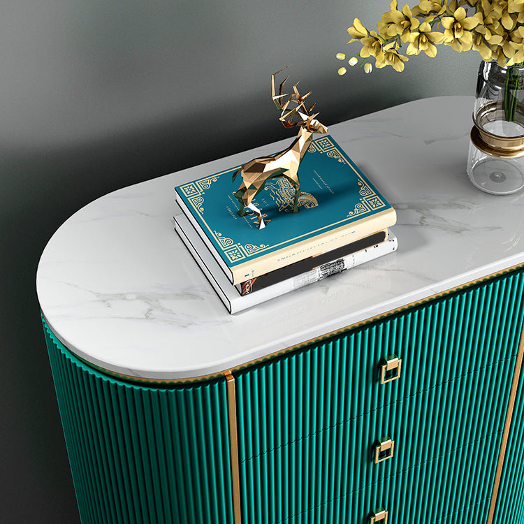 Modern Lingerie Chest Marble Vertical Storage Chest Dresser for Bedroom