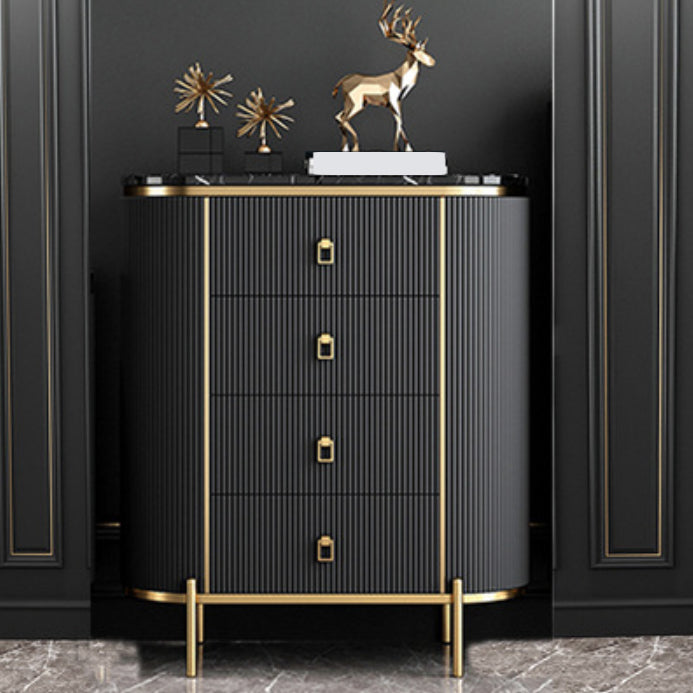 Modern Lingerie Chest Marble Vertical Storage Chest Dresser for Bedroom