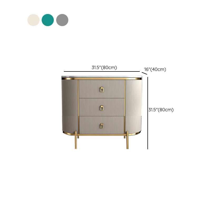 Modern Lingerie Chest Marble Vertical Storage Chest Dresser for Bedroom