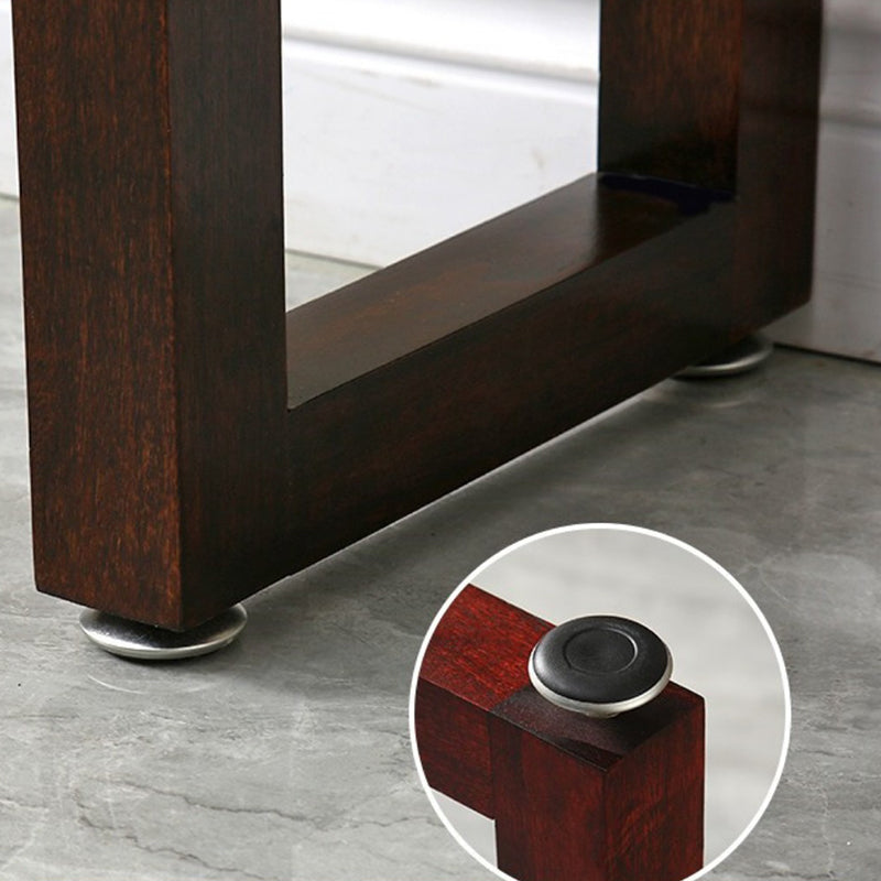12 inch Wide Accent Table Mid-Century Modern Rectangle Wood Console Table for Hall