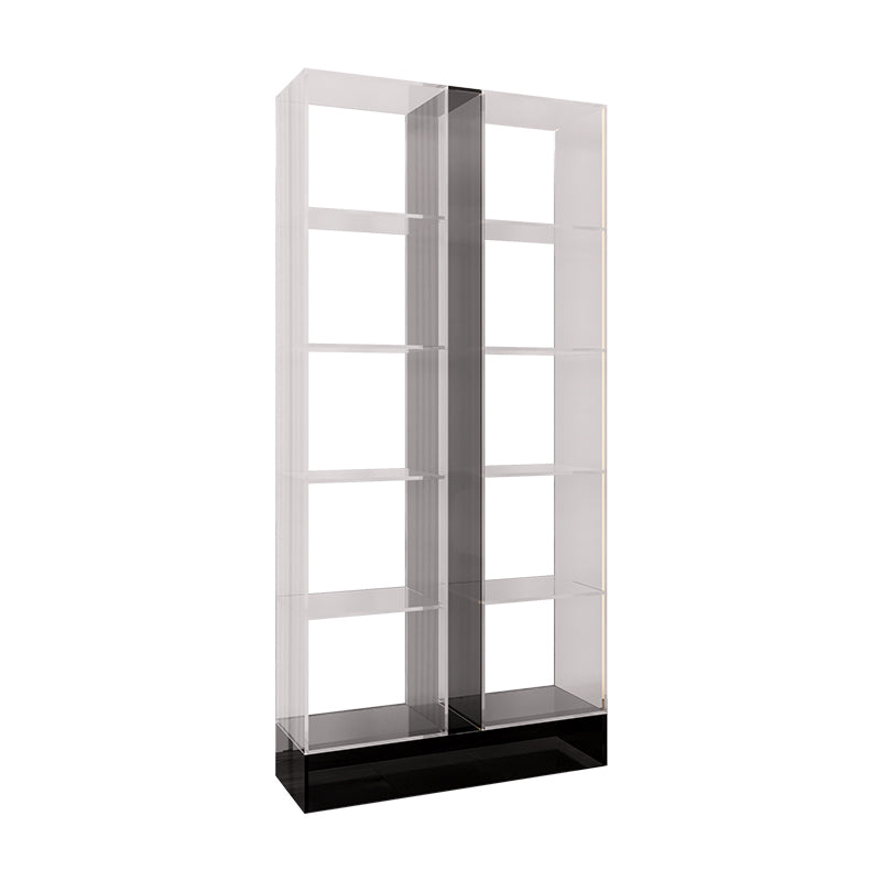 Modern Style Open Back Bookshelf Acrylic Bookcase for Study Room