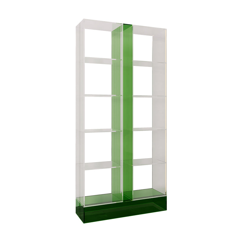 Modern Style Open Back Bookshelf Acrylic Bookcase for Study Room