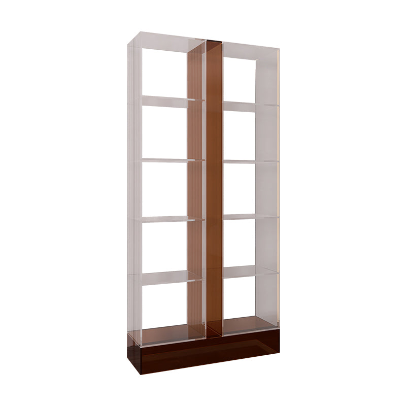 Modern Style Open Back Bookshelf Acrylic Bookcase for Study Room