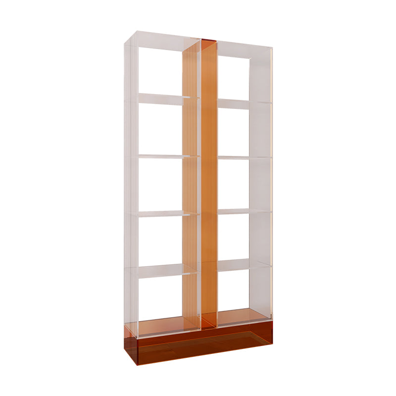 Modern Style Open Back Bookshelf Acrylic Bookcase for Study Room