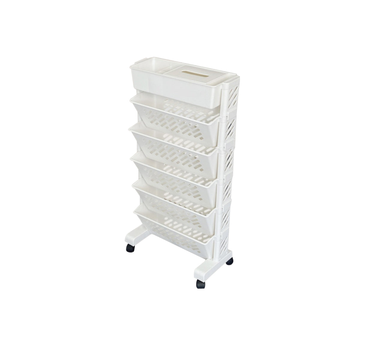 Contemporary Style Closed Back Bookshelf Acrylic Bookcase for Study Room