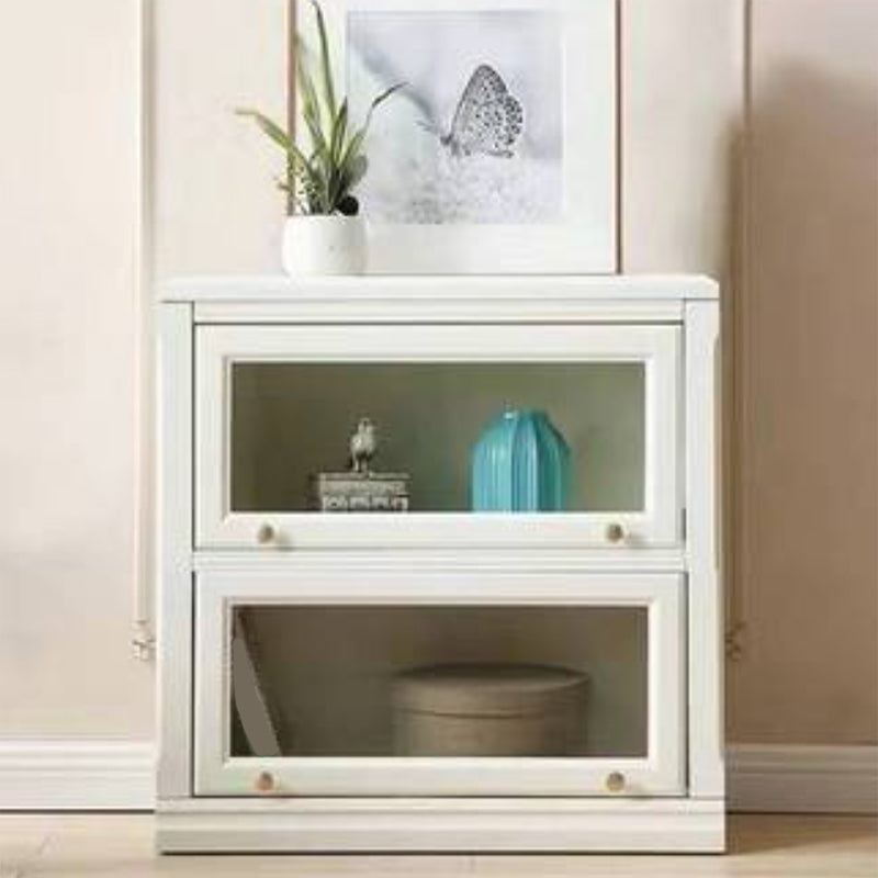 White Standard Bookcase Contemporary Wooden Bookshelf with Shelves