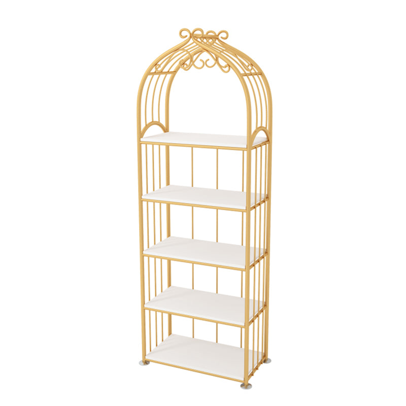 Gold Standard Bookcase Metal Open Back Contemporary Bookshelf