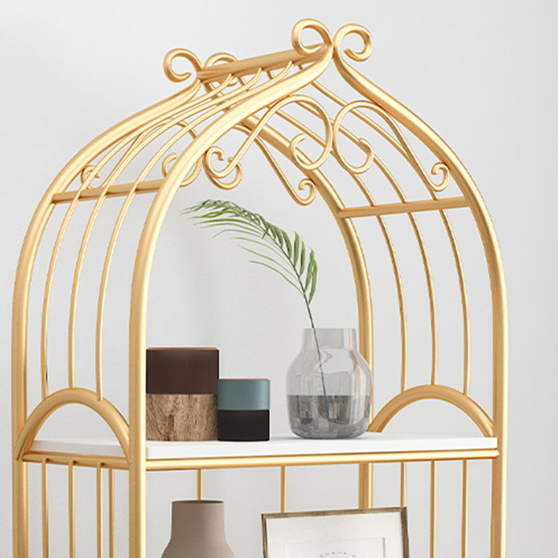 Gold Standard Bookcase Metal Open Back Contemporary Bookshelf