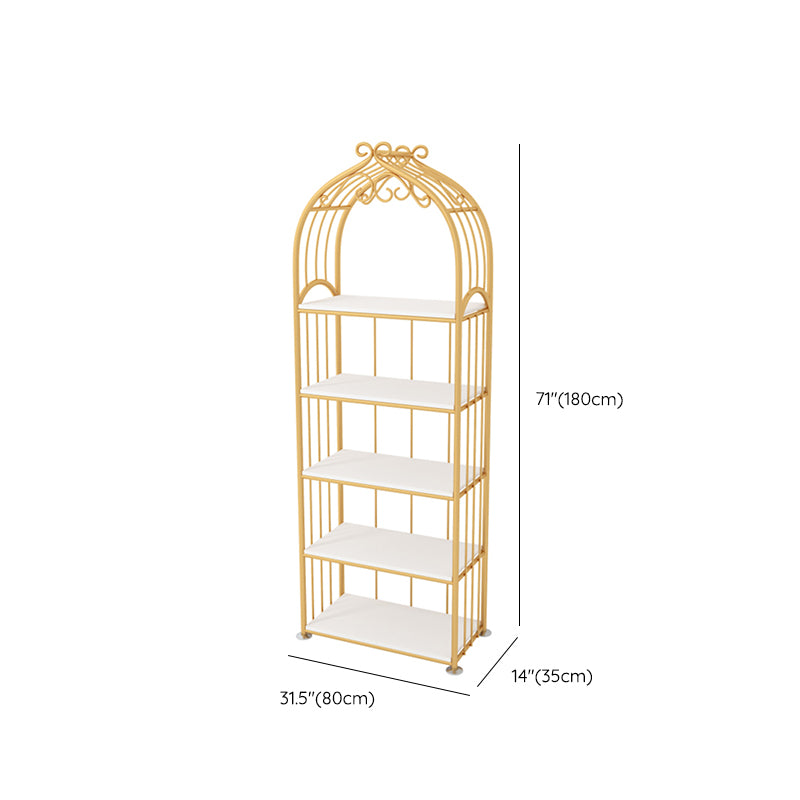 Gold Standard Bookcase Metal Open Back Contemporary Bookshelf