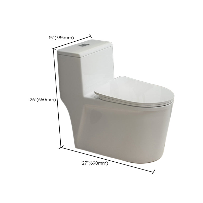 Traditional Toilet Bowl One Piece Toilet Floor Mounted Siphon Jet Flush Toilet