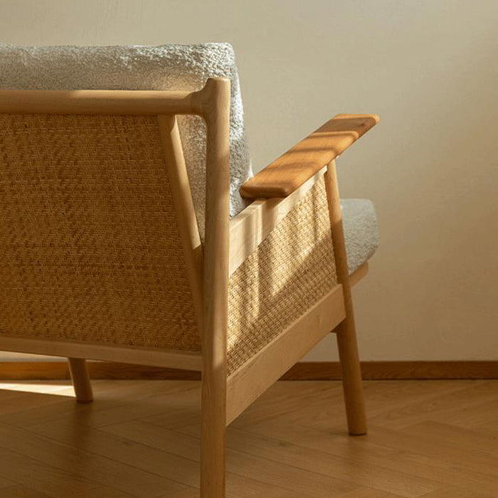 Modern Style Rattan Rocking Chair Indoor Sofa Rocking Chair for Break