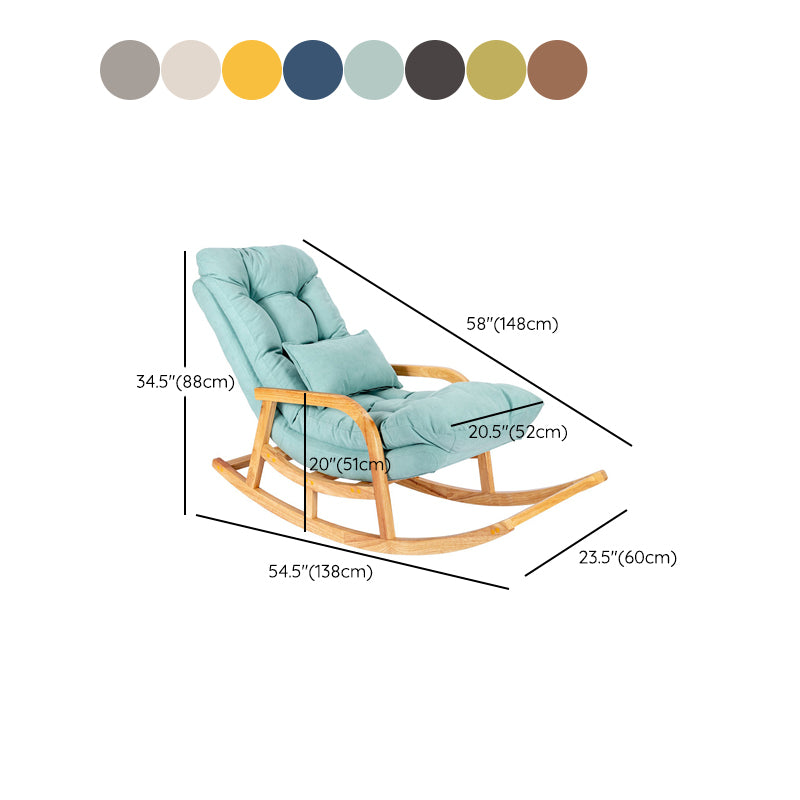 Contemporary Style Leisure Sofa Rocking Chair Indoor Rocking Chair with Cushion