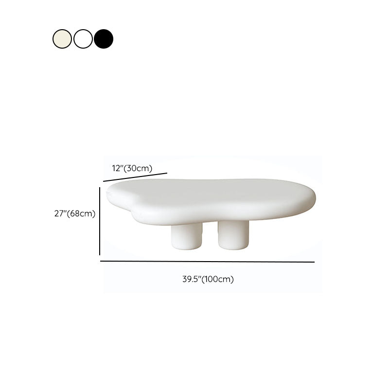 4 Legs Geometric Coffee Table Contemporary Manufactured Wood Cocktail Table