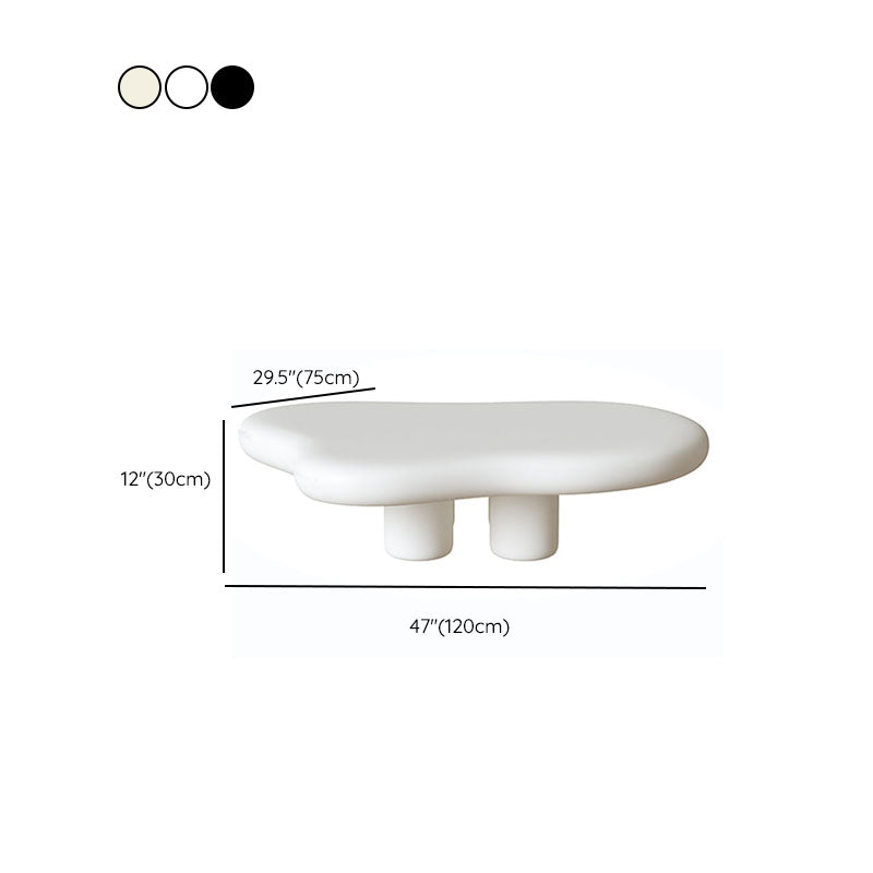 4 Legs Geometric Coffee Table Contemporary Manufactured Wood Cocktail Table